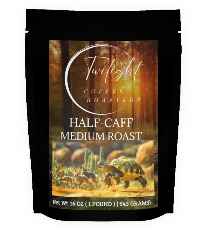 HALF-CAFF MEDIUM ROAST  1 LB